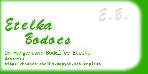 etelka bodocs business card